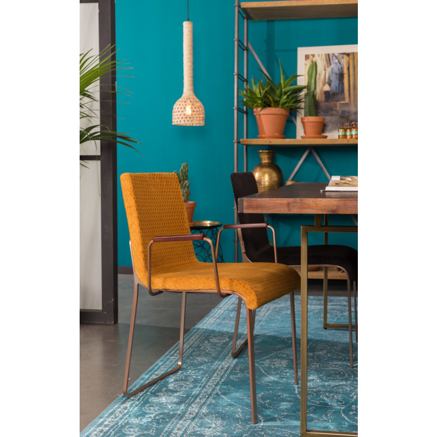 Кресло Flor оранжевое Dutchbone 1200130 - Вид №1