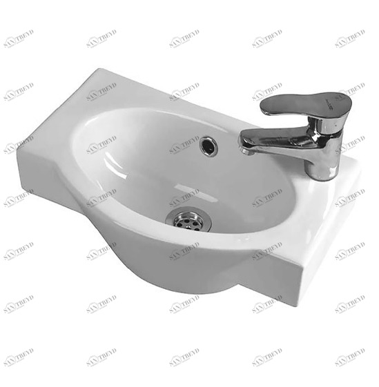 101634 Подвесная раковина настенная прямоугольная SANTEK  белая 