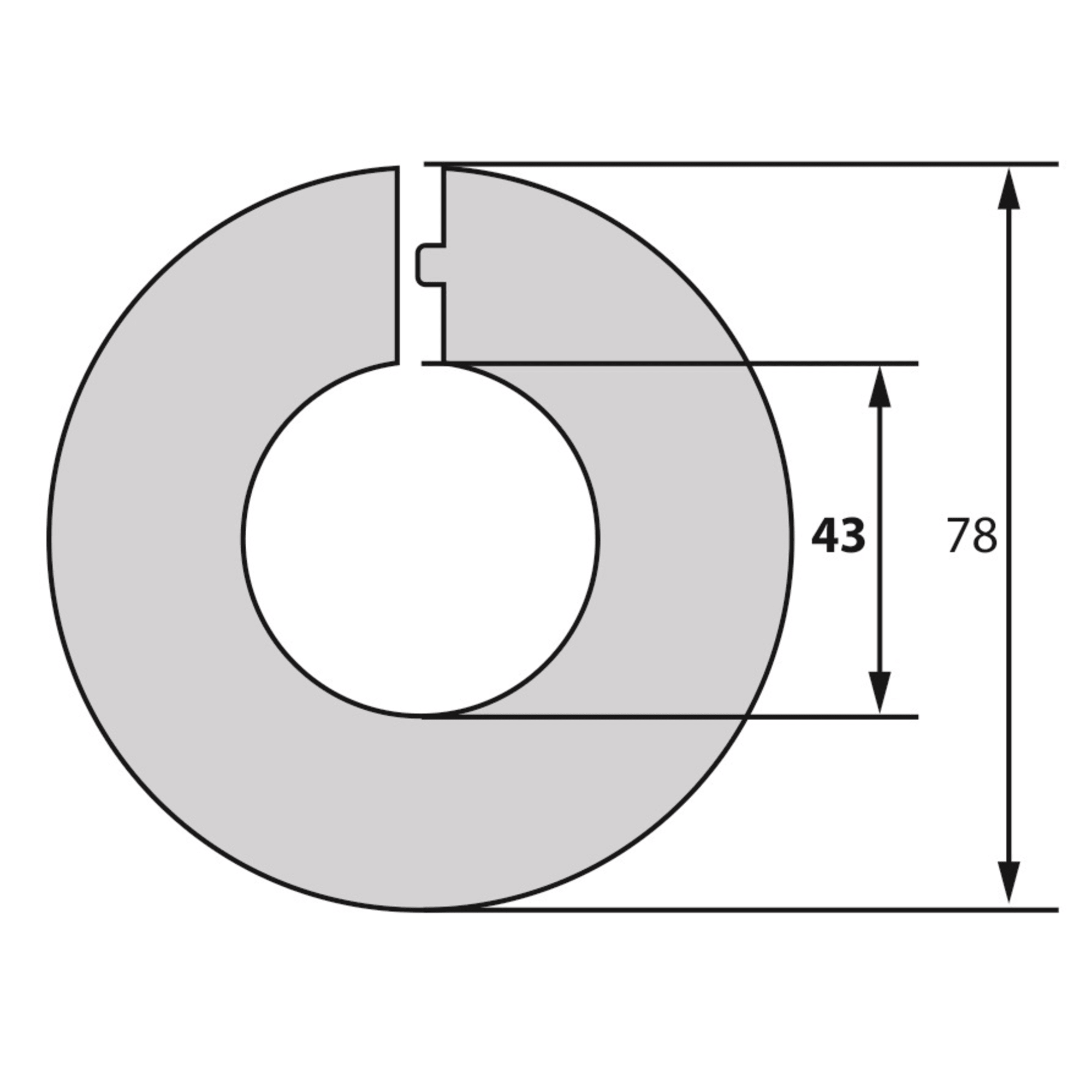 82602416 Обвод для труб «Белый» 43 мм, 2 шт Santreyd STLM-0031191 - Вид №3