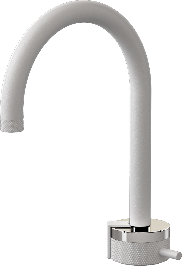 E-11502-R1PC-L2WT-WT Однорычажный прогрессивный смеситель для раковины - излив 16см GRAFF MOD+