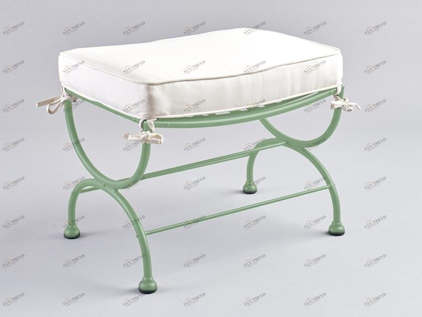 OFFICINACIANI Кованая прямоугольная подставка для ног для сада Rombi Gf4002po 