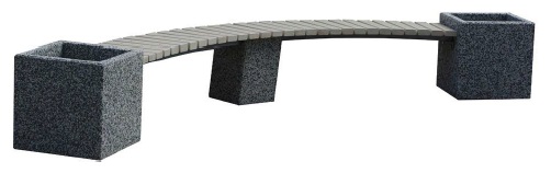 11589 КАРОЛИНА АРКА, скамья из бетона LAB.Space  - Вид №1