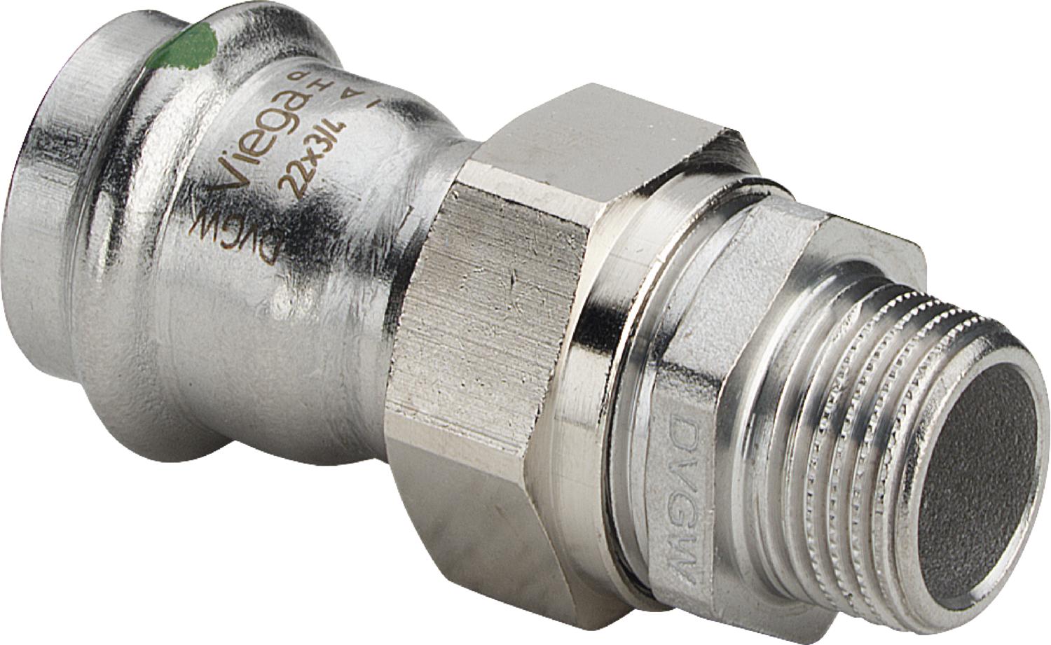 Viega Соединительный элемент резьбовой разъемный Sanpress Inox 2365 (438289) 438 289