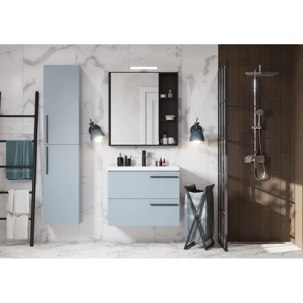 Полуколонна AQUATON Амели для ванной в стиле фьорд 84028904 STLM-0046272 - Вид №2