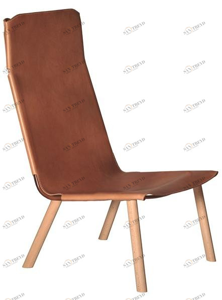 Capdell Кожаное кресло с высокой спинкой Ply sun-id-1364446