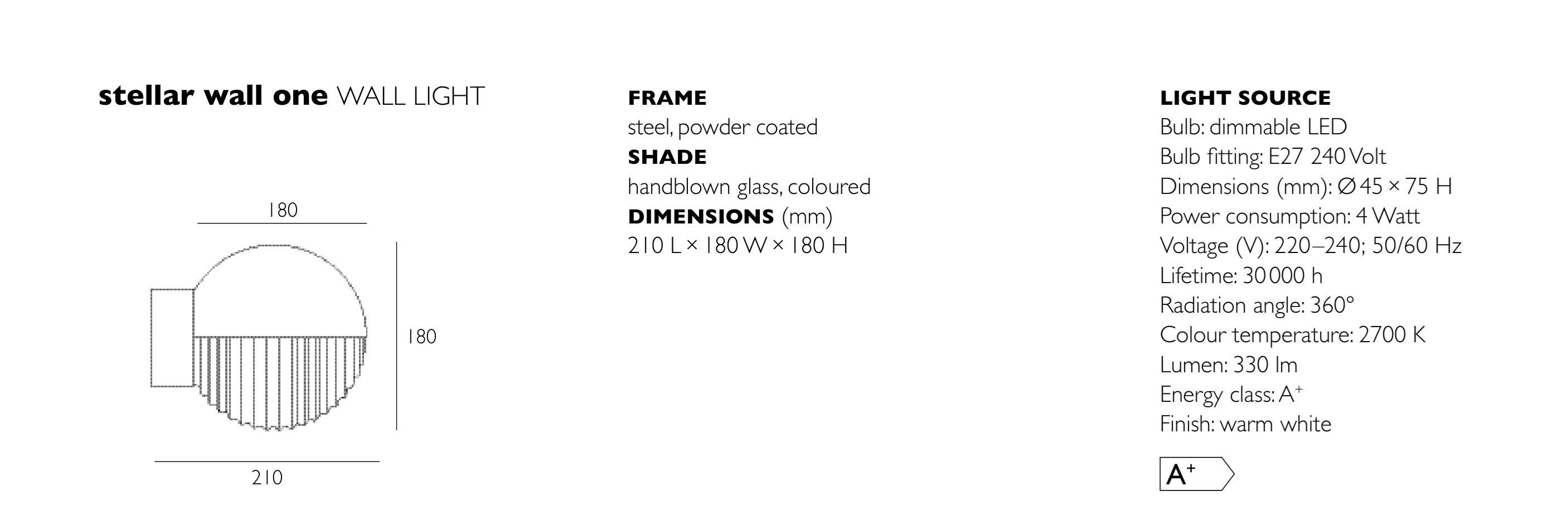 Стеклянный светодиодный настенный светильник pulpo ARCH-00091226 - Вид №4