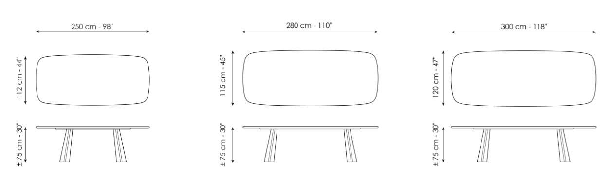 Прямоугольный стол BONALDO TORII ARCH-00002643 - Вид №3