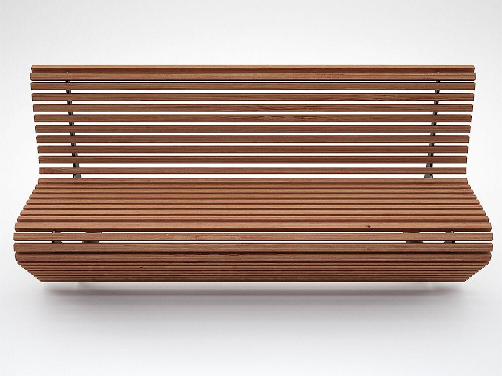 Деревянная скамья со спинкой CITYSì Elodie ARCH-00097666 - Вид №1