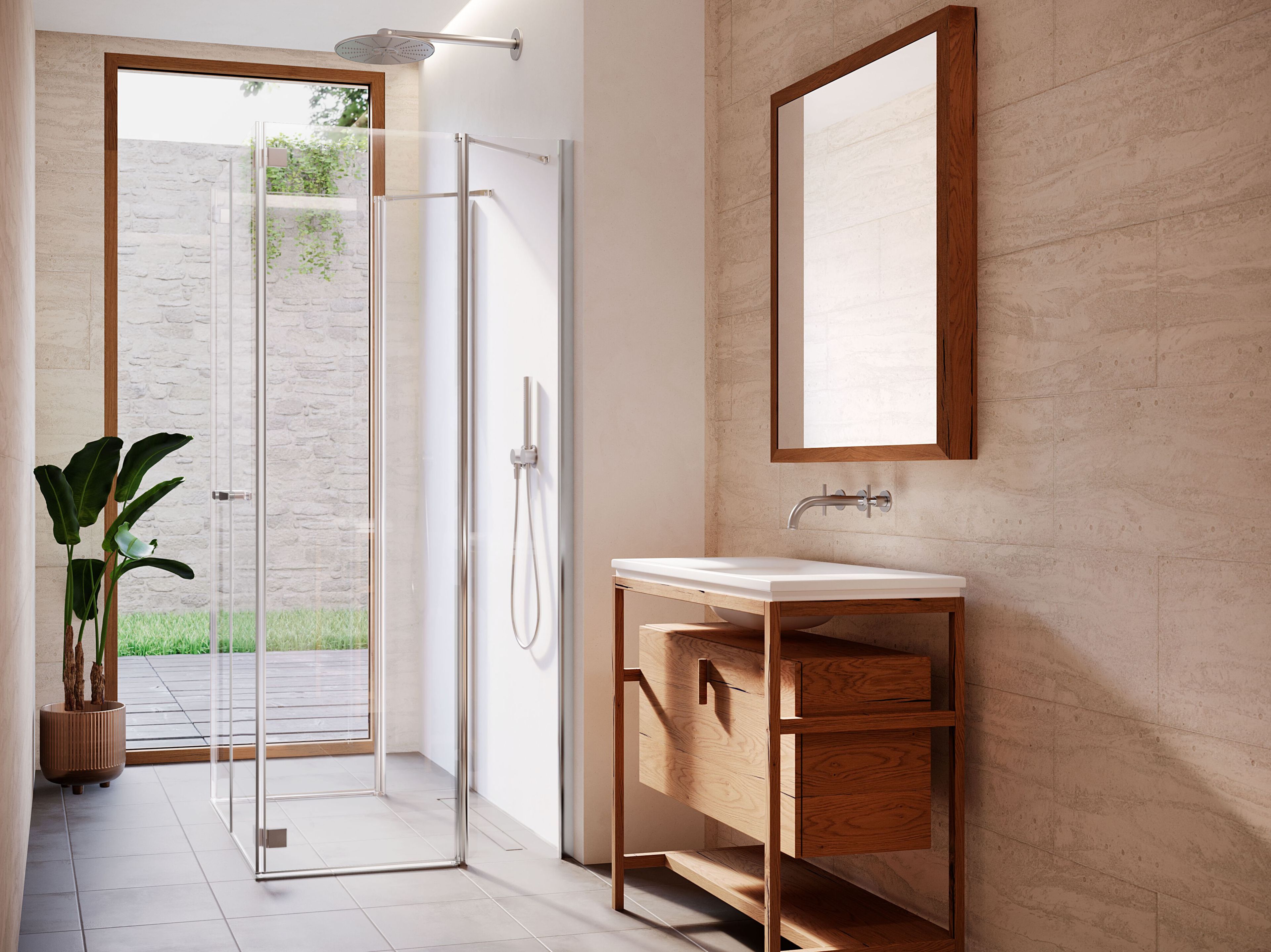 Хрустальная душевая кабина с раздвижной дверью DUKA Multi-S 4000 NEW ARCH-00040543