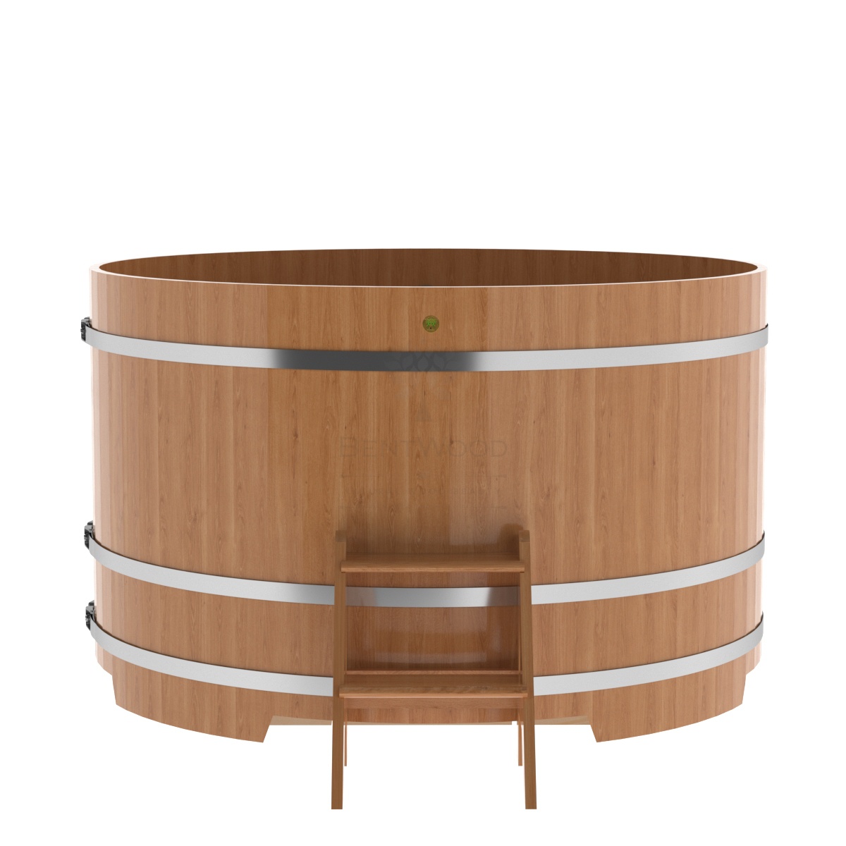 1337 Купель круглая из дуба d=1,80х1,1 натуральная Alyarus  - Вид №3