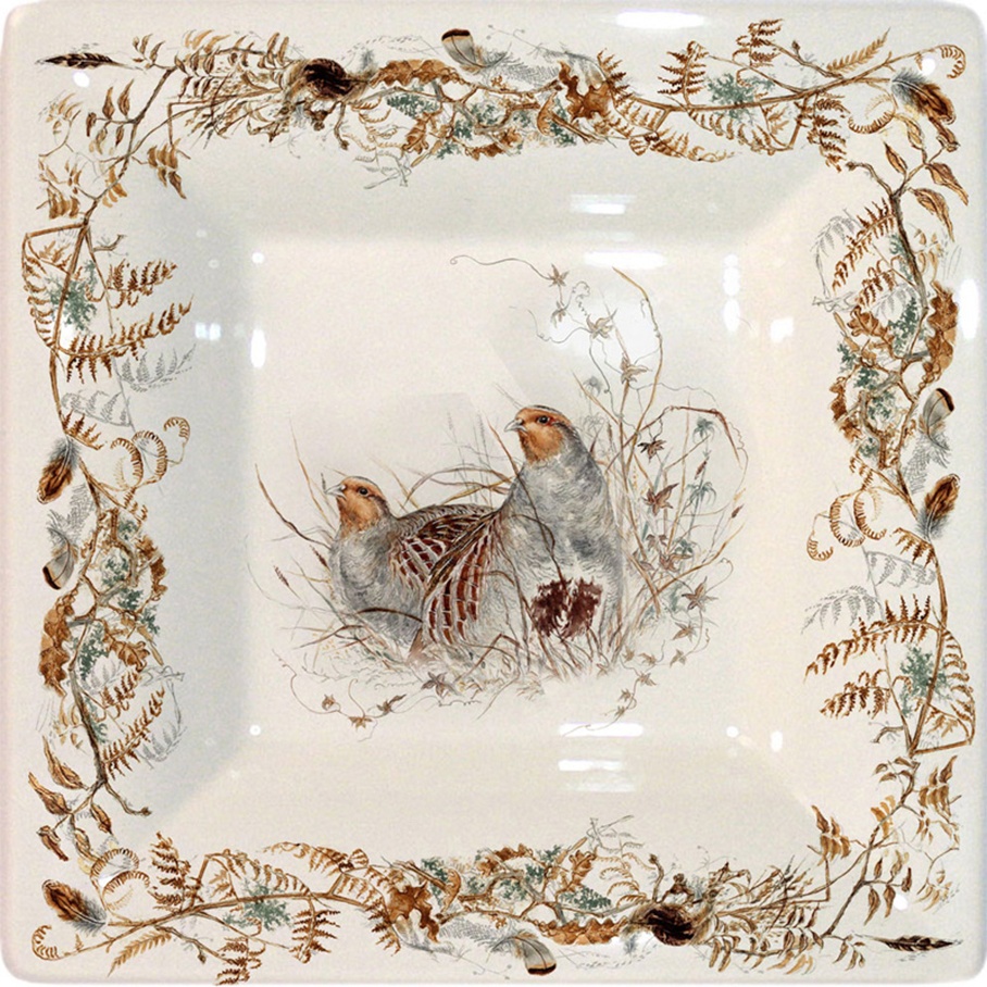 10541024 Gien Блюдо квадратное Gien Солонь 17см, фаянс Фаянс 