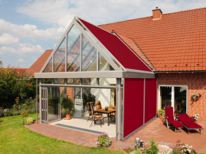 Тент с боковыми направляющими