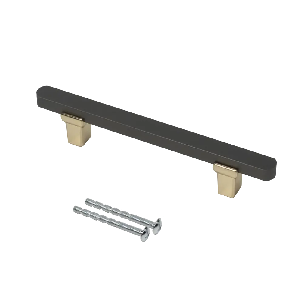 Мебельная ручка-рейлинг Grafit серебро 96 мм AKS STLM-2140117 - Вид №3