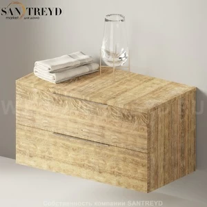 Flaminia BOX Настенная тумба 95 см с 2-мя ящиками BX433.WW