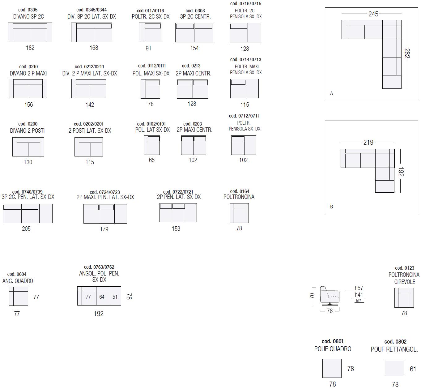 Egoitaliano 2-местный тканевый диван Gloria slim sun-id-1434980 - Вид №1