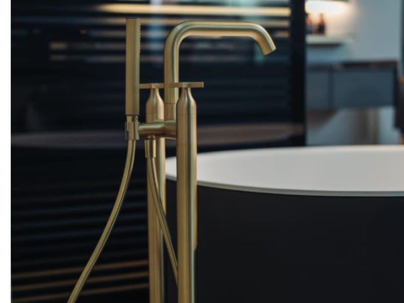 Латунный напольный смеситель для ванны с переключателем Agape Memory ARCH-00069712