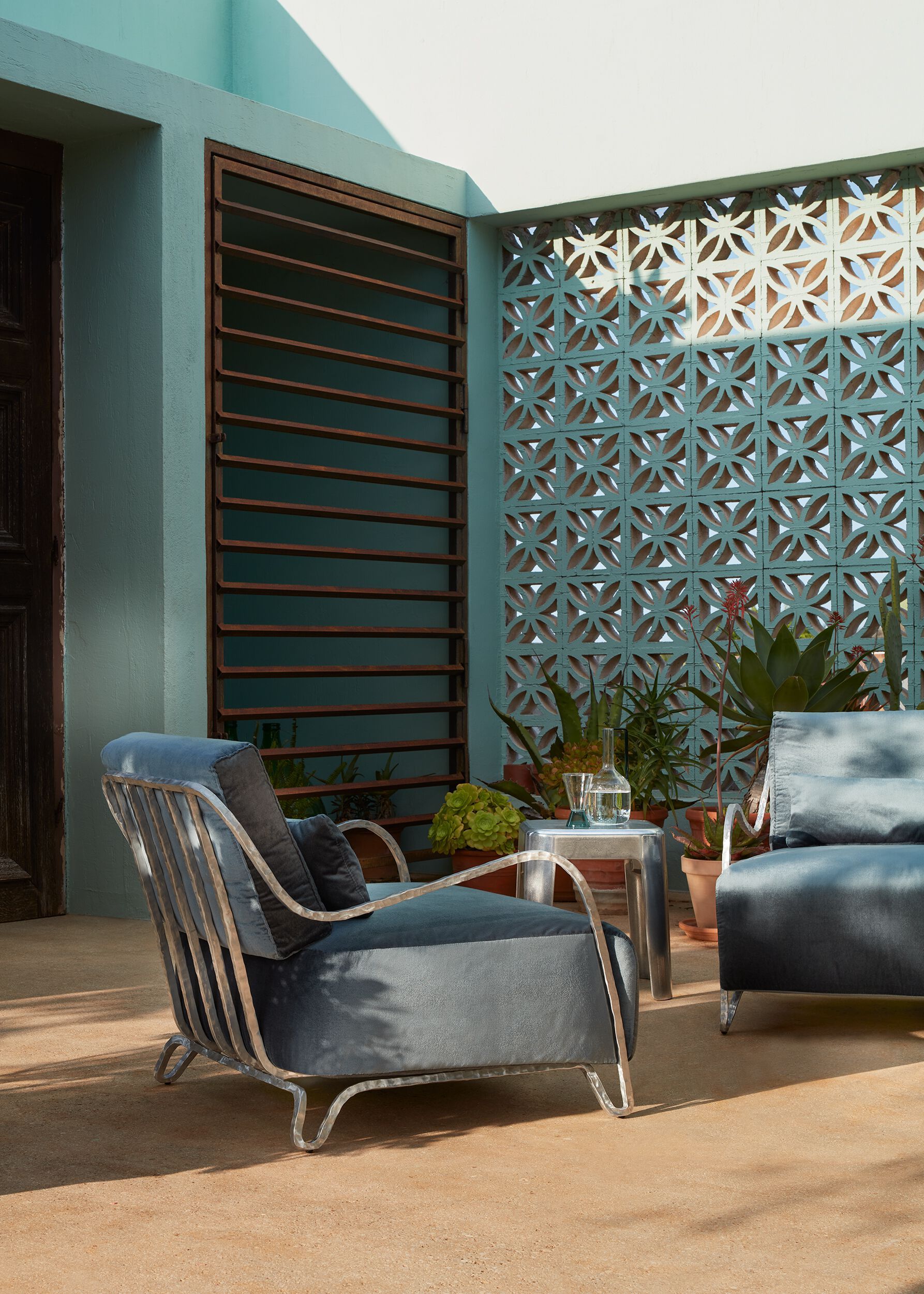 Бронзовый садовый столик Exteta Moonlight ARCH-00071047 - Вид №2