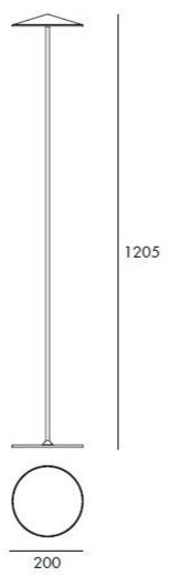 Milan Iluminacion Торшер алюминиевый светодиодный с диммером Pla 6921-6922 - Вид №7