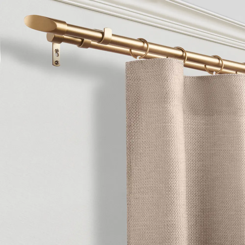 Карниз двухрядный раздвижной d19/16 мм наконечник скол 160-320 см цвет бронза ORBIS STLM-2125620 - Вид №4