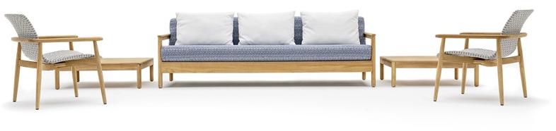 Varaschin Садовое кресло из ткани с подлокотниками Lapis 241l - Вид №3