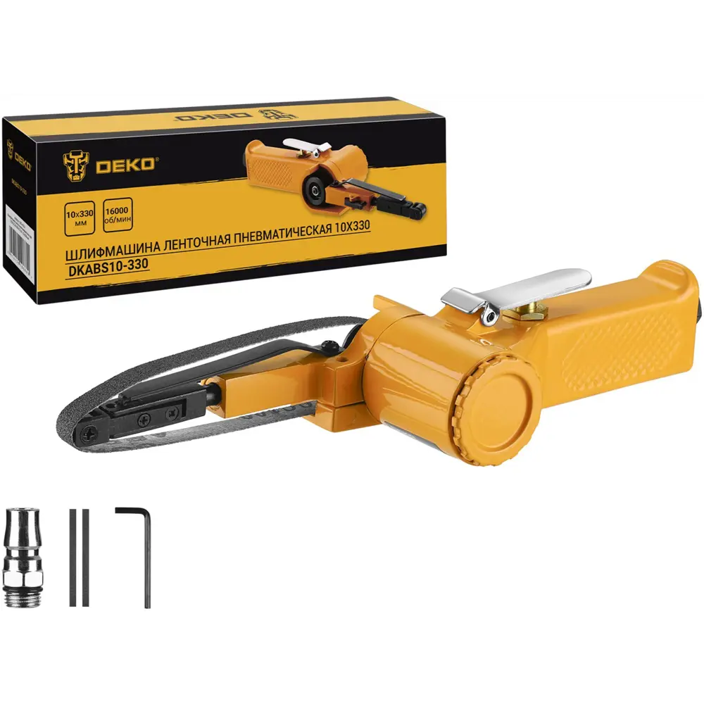 Ленточная шлифмашина пневматическая Deko DKABS10-330 360 130 л/мин STLM-2111263 - Вид №3