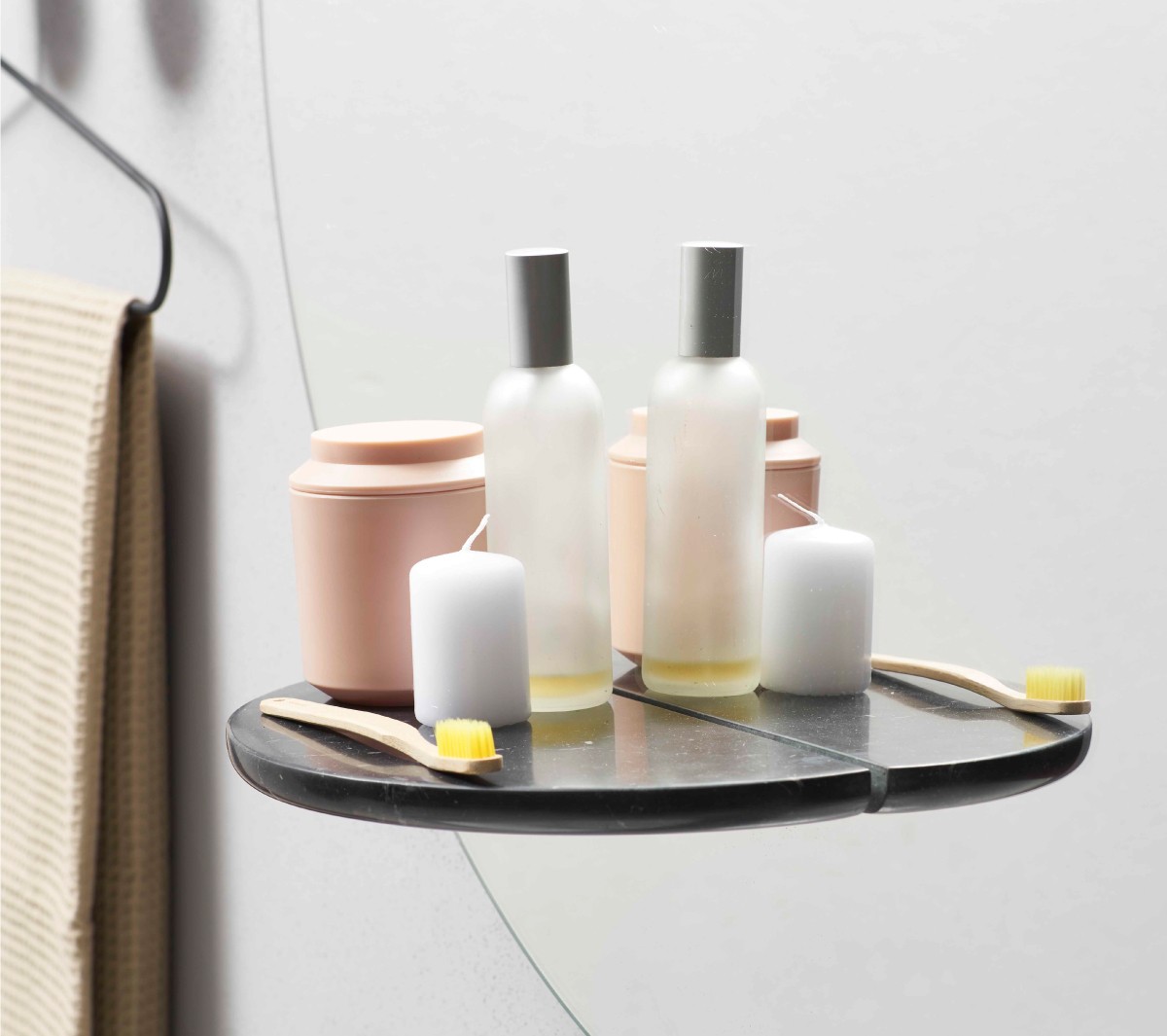 Ex.T Float Настенное зеркало с полкой и светильником EXSPFLOATNM  - Вид №4