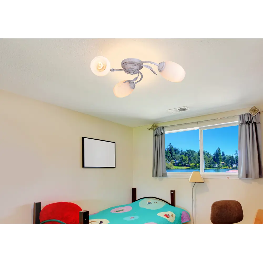 Люстра потолочная Escada Lily 1118, 3 лампы, 9 м², цвет белый STLM-2057834 - Вид №8