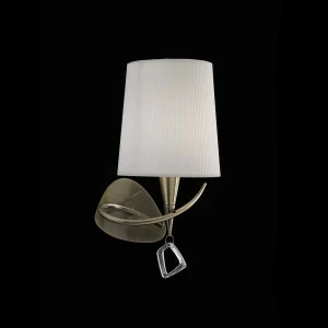 Бра металлическое с абажуром бронзовое Mara Antique Brass 1627 MANTRA MARA 00-3927632 Белый;бронза
