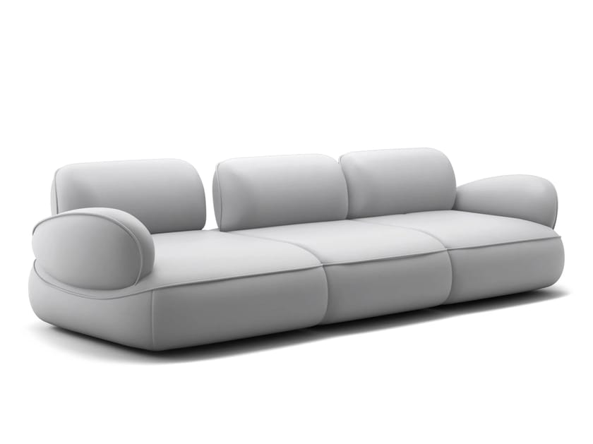 4-местный кожаный диван Natuzzi Italia SNAIL ARCH-00141812