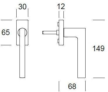 Reguitti Оконная ручка dk на розе Atene Aq04dkq1588 - Вид №1