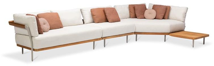 MANUTTI Угловой модульный садовый диван из ткани Flex sun-id-1392170 - Вид №1