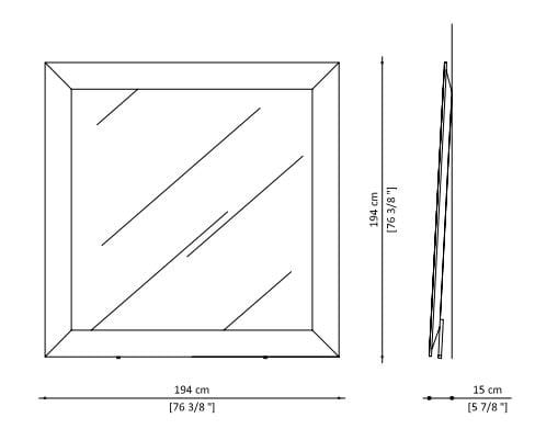 Металлическое зеркало с рамкой Paolo Castelli Inspiration ARCH-00029280 - Вид №3