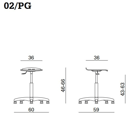 Linea Fabbrica Офисный стул с регулируемой высотой из бука Bow sun-id-1490417 - Вид №1