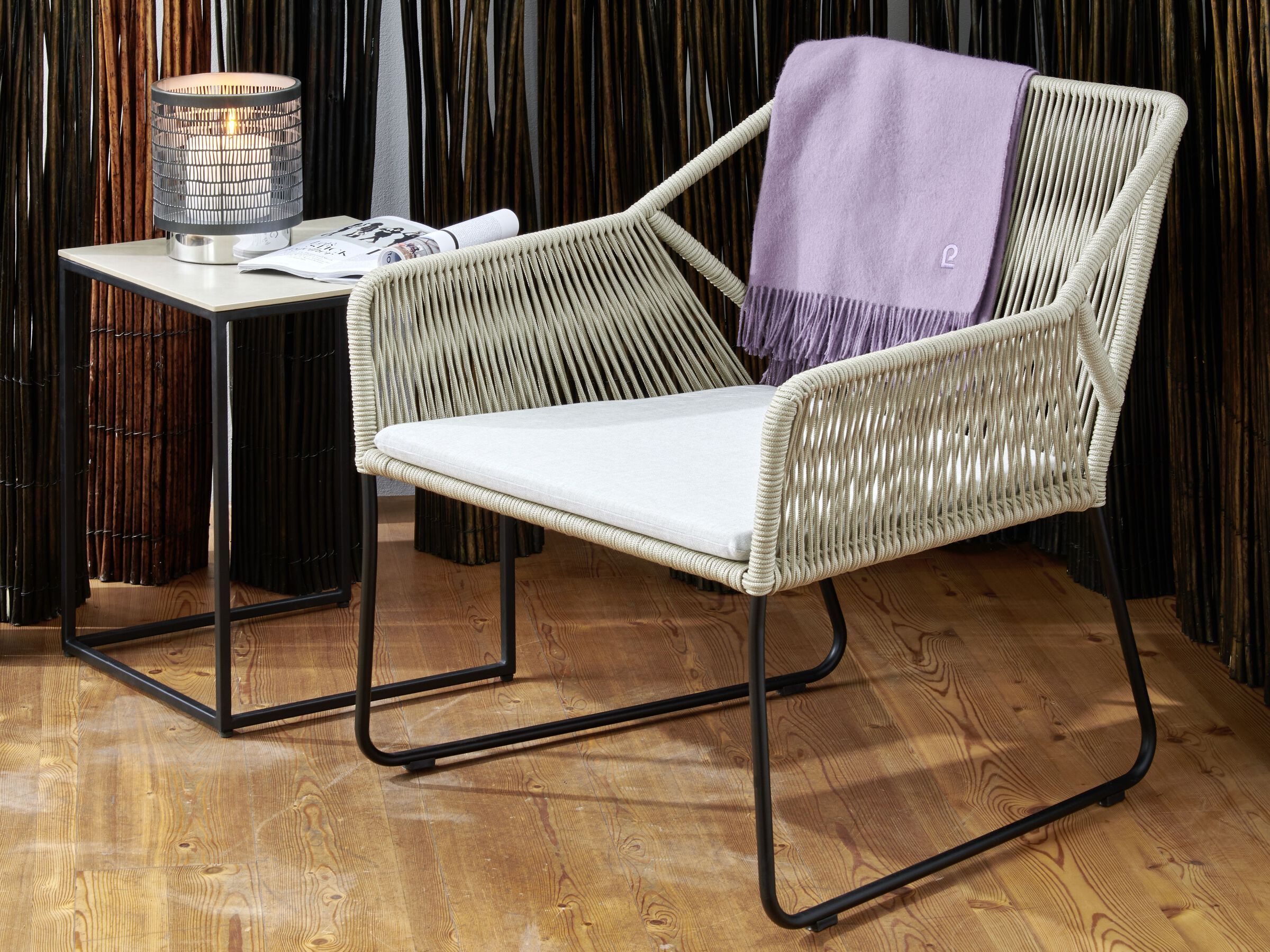 Стальное садовое кресло с подлокотниками LAMBERT Amaya ARCH-00037729 - Вид №3