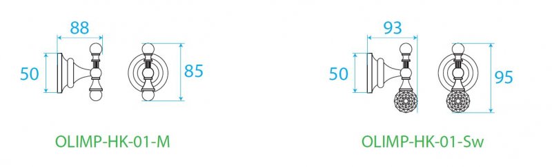 Крючок CEZARES OLIMP-HK-01-Sw - Вид №1