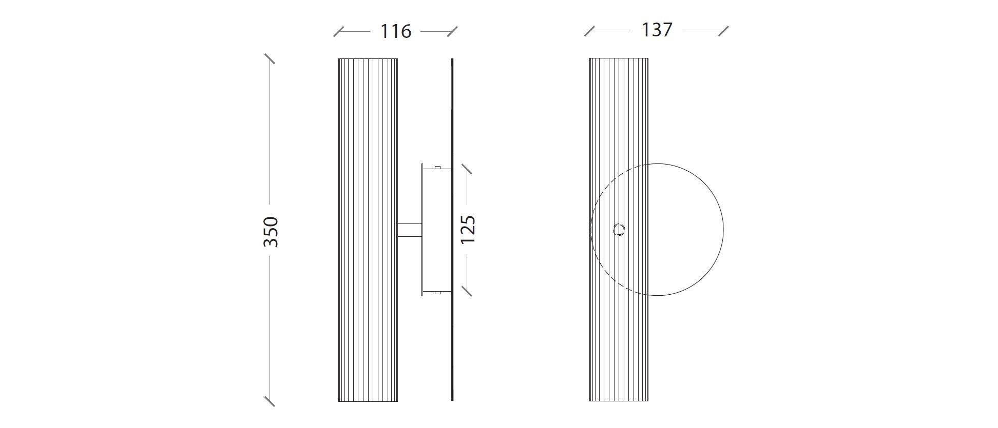 Латунный светодиодный настенный светильник LUCE TU Lustrin ARCH-00045949 - Вид №1