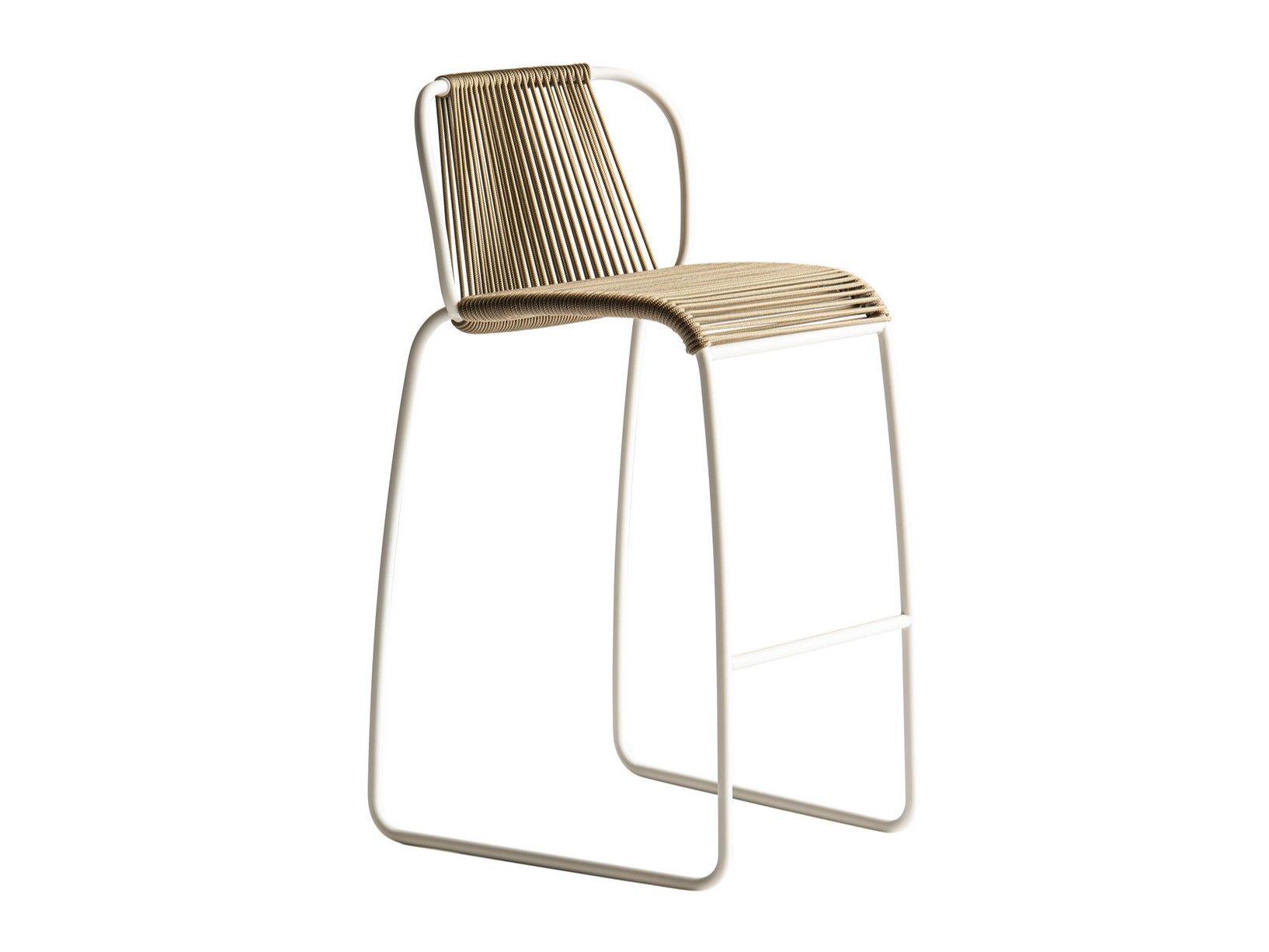 Высокий садовый табурет с парусной веревкой Potocco Tibes ARCH-00041949