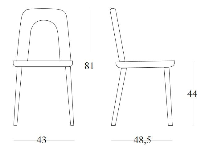 Стул из ясеня SIPA лук ARCH-00116740 - Вид №8