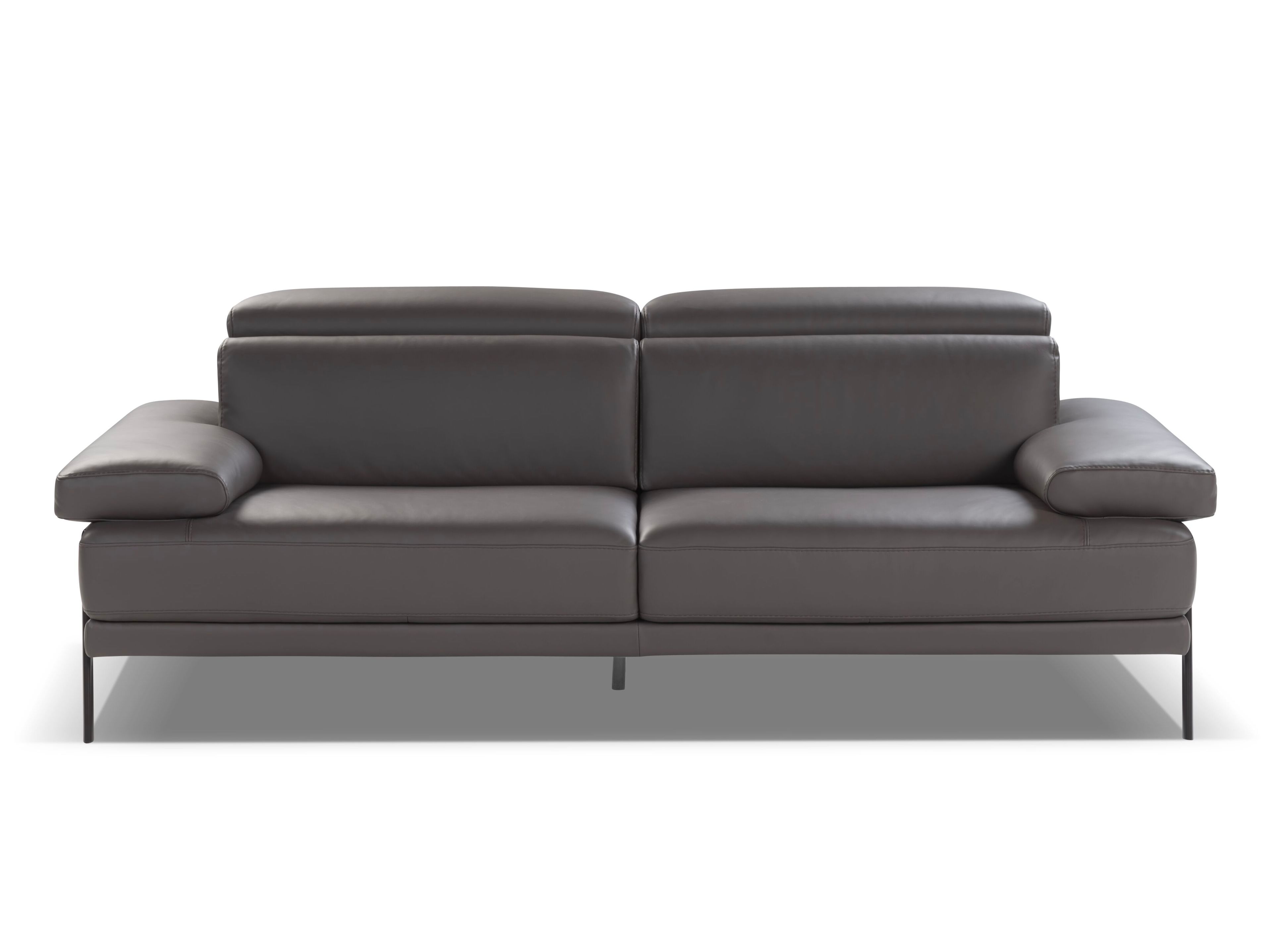 3-местный кожаный диван с подголовником Calia Italia премиум ARCH-00077448