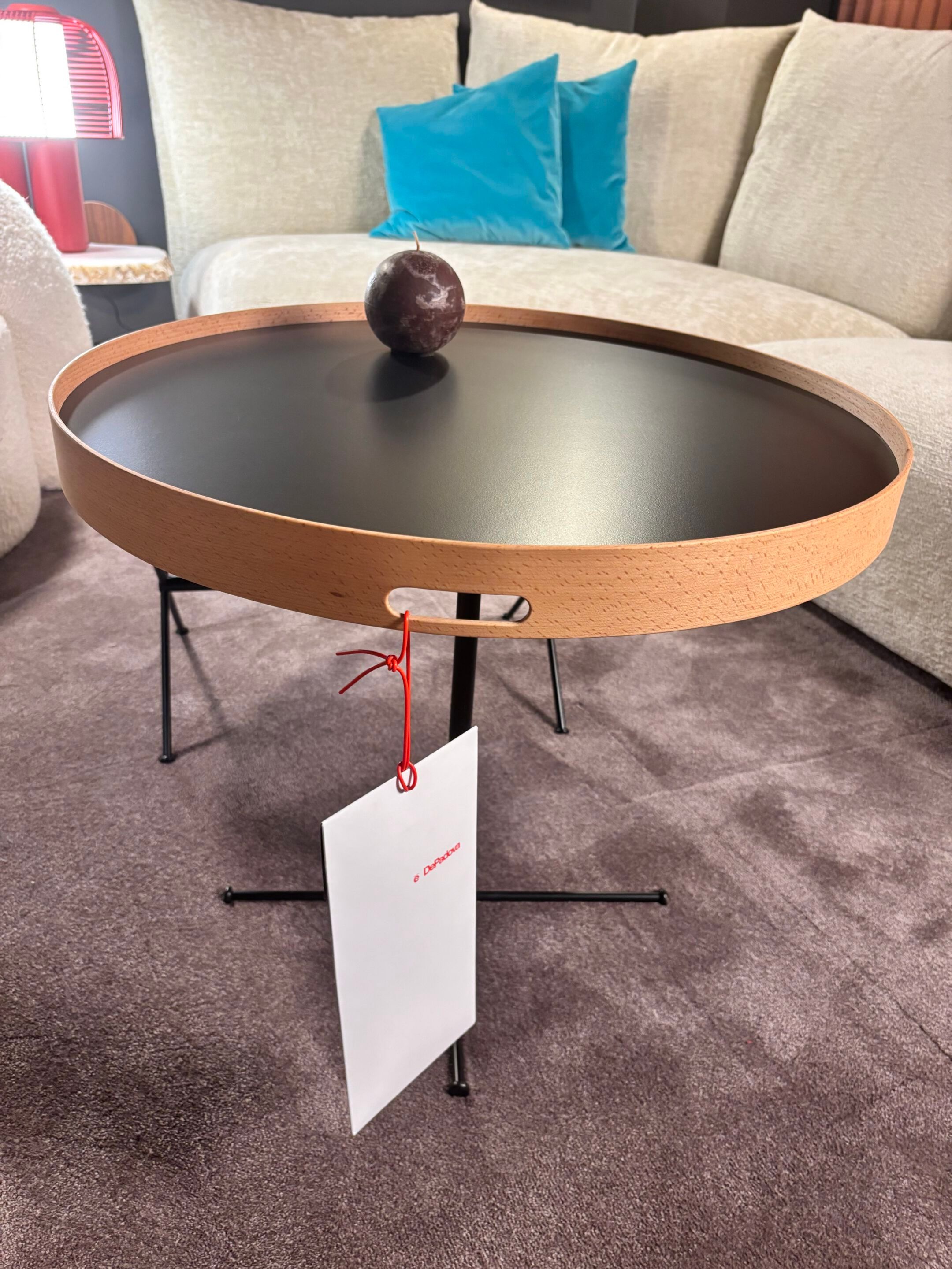 Круглый регулируемый по высоте журнальный столик с подносом In Stock de Padova ARCH-00050329 - Вид №1