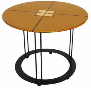 Garbarino Круглый лакированный журнальный столик Aureola Aur cf5 c