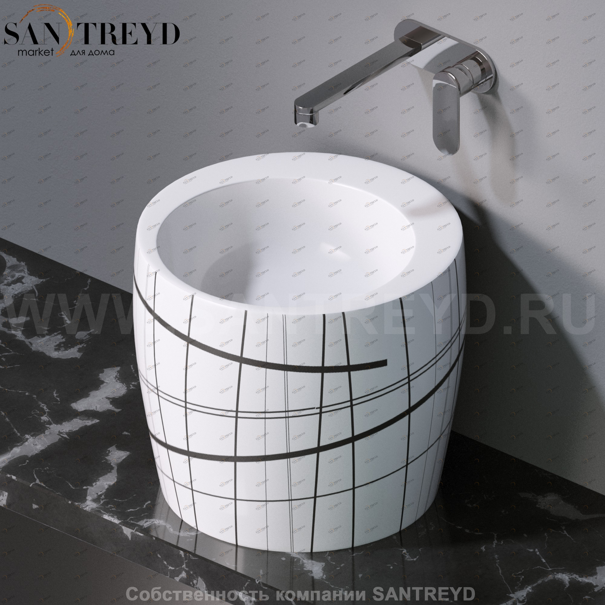 L101415 Накладная раковина на столешницу  круглая A. e T. Italia TOTEM AeT ITALIA