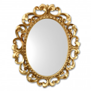 183OV 3SC Зеркало Daisy Oval Gold Leaf Classico