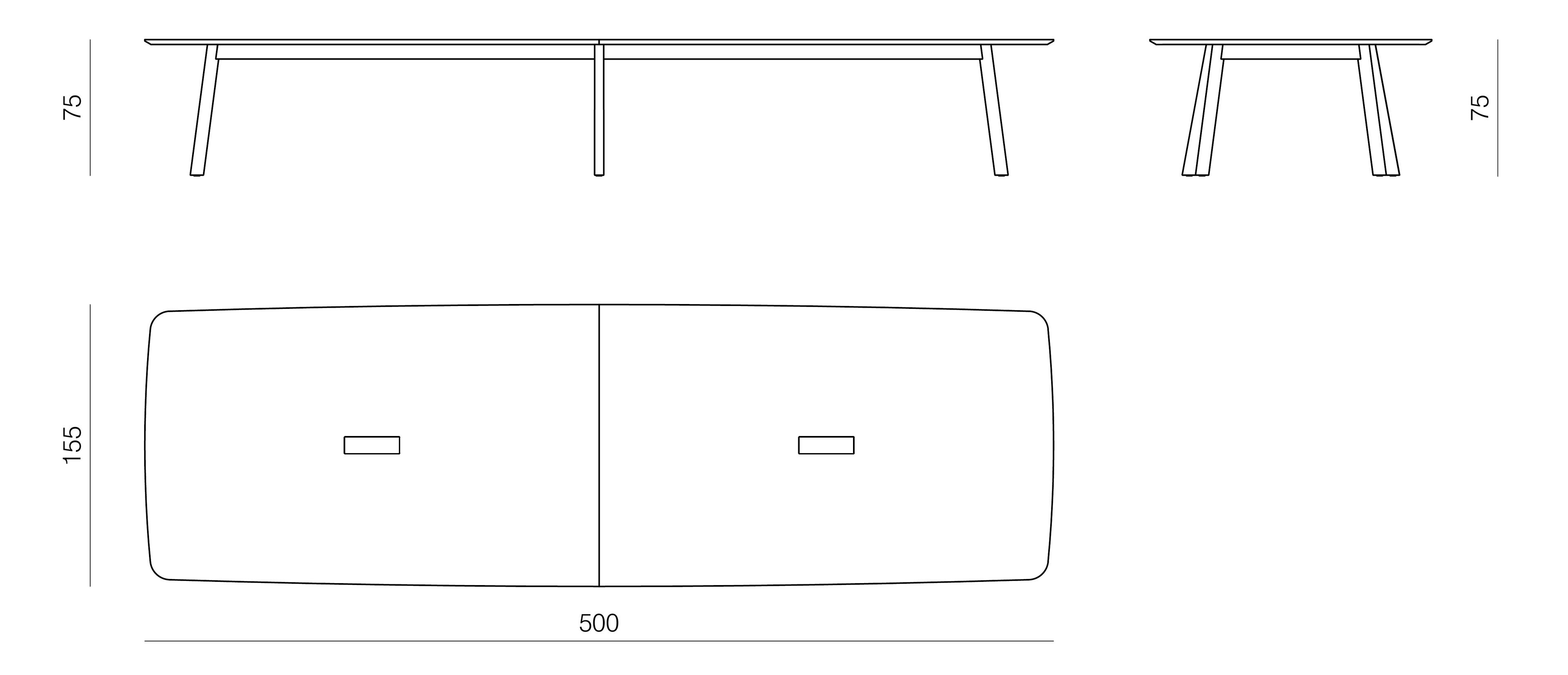 Деревянный прямоугольный стол для совещаний prostoria Rhomb ARCH-00037533 - Вид №6