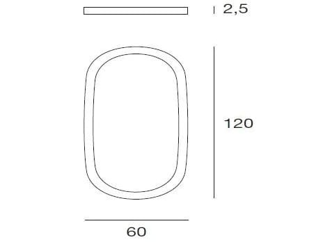 Овальное зеркало из массива дерева с рамкой Pacini & Cappellini Mirage ARCH-00103328 - Вид №2