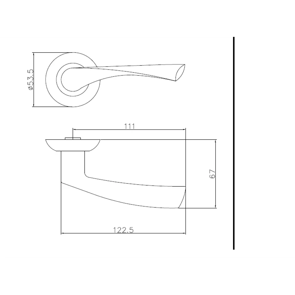 Дверные ручки EDSON EDS-14-Z01 белые для межкомнатных дверей 85170506 STLM-0059403 - Вид №4