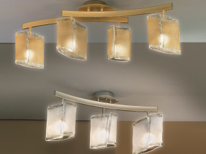 Стеклянный светодиодный потолочный светильник