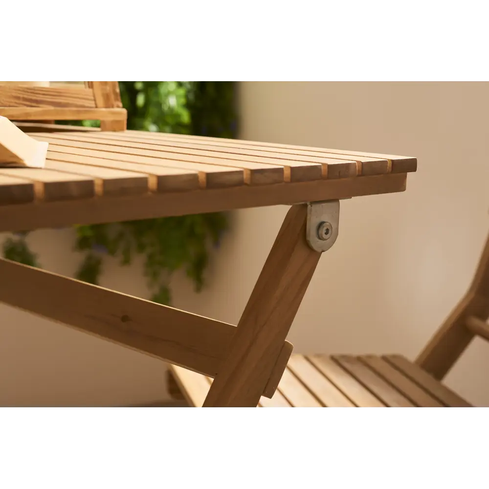 Набор садовой мебели Naterial Origami складной акация: стол и 2 стула STLM-2011954 - Вид №15