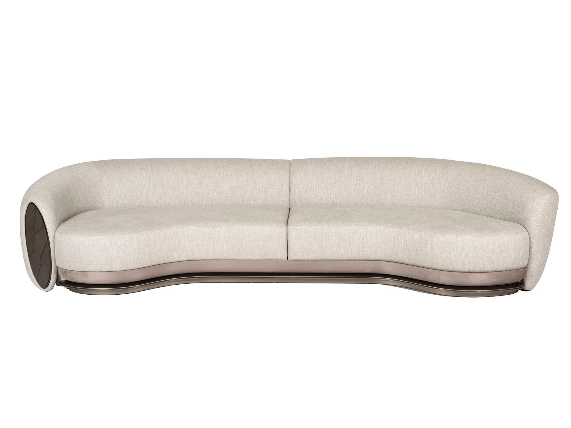 4-местный изогнутый тканевый диван Zebrano Gioia ARCH-00075931