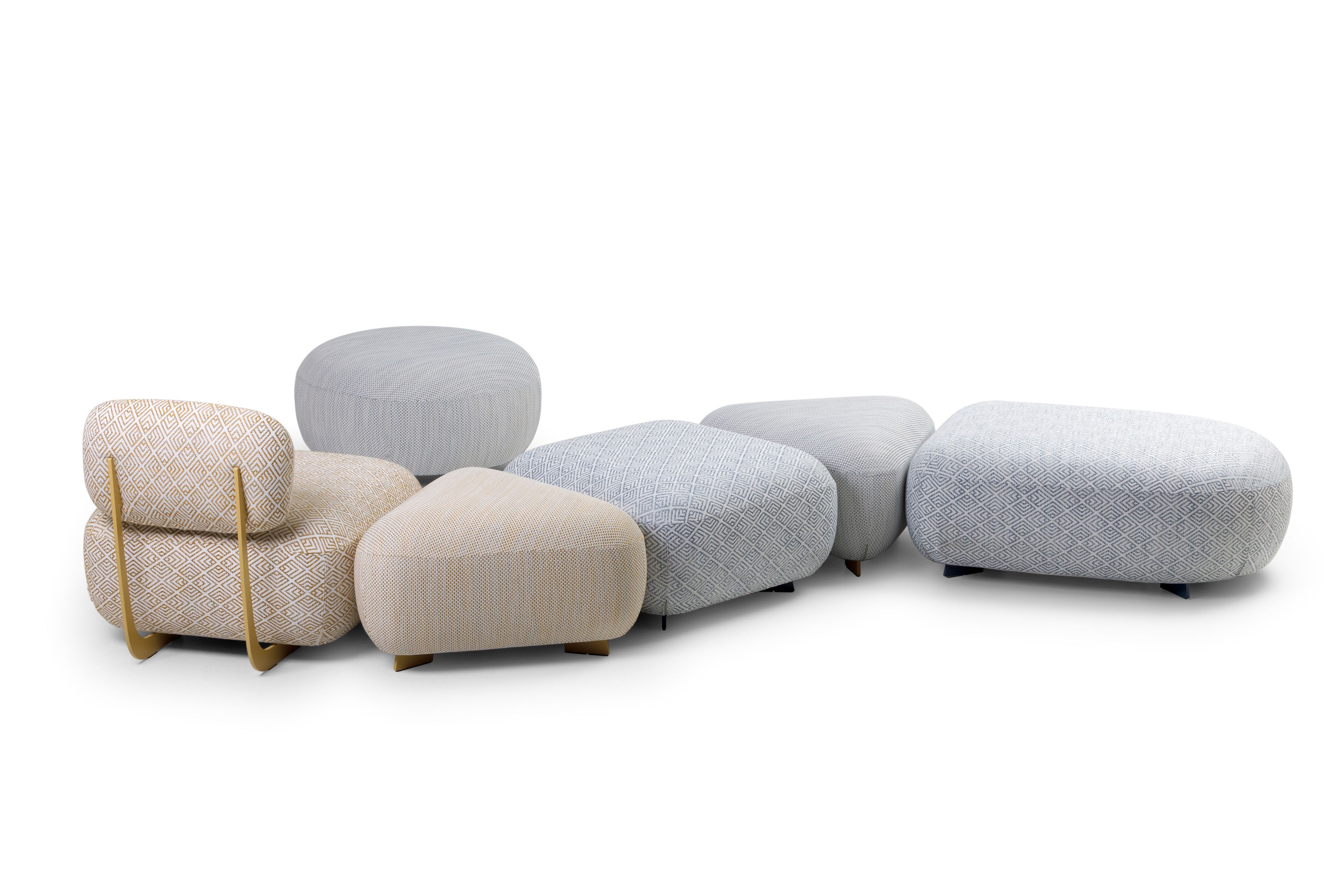 Ткань круглый сад пуфик True Design Code Out ARCH-00138872 - Вид №2